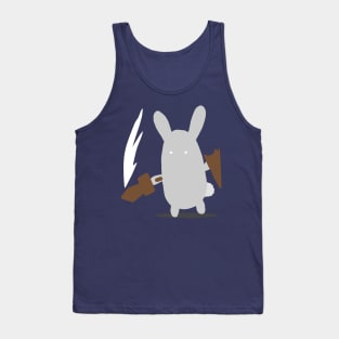 Bunny Rabbit Sword and Sheild Tank Top